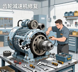 齒輪齒面剝落螺旋錐齒輪減速機修復方法？